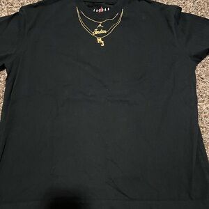 Jordan Black and Gold Short Sleeve Tee
